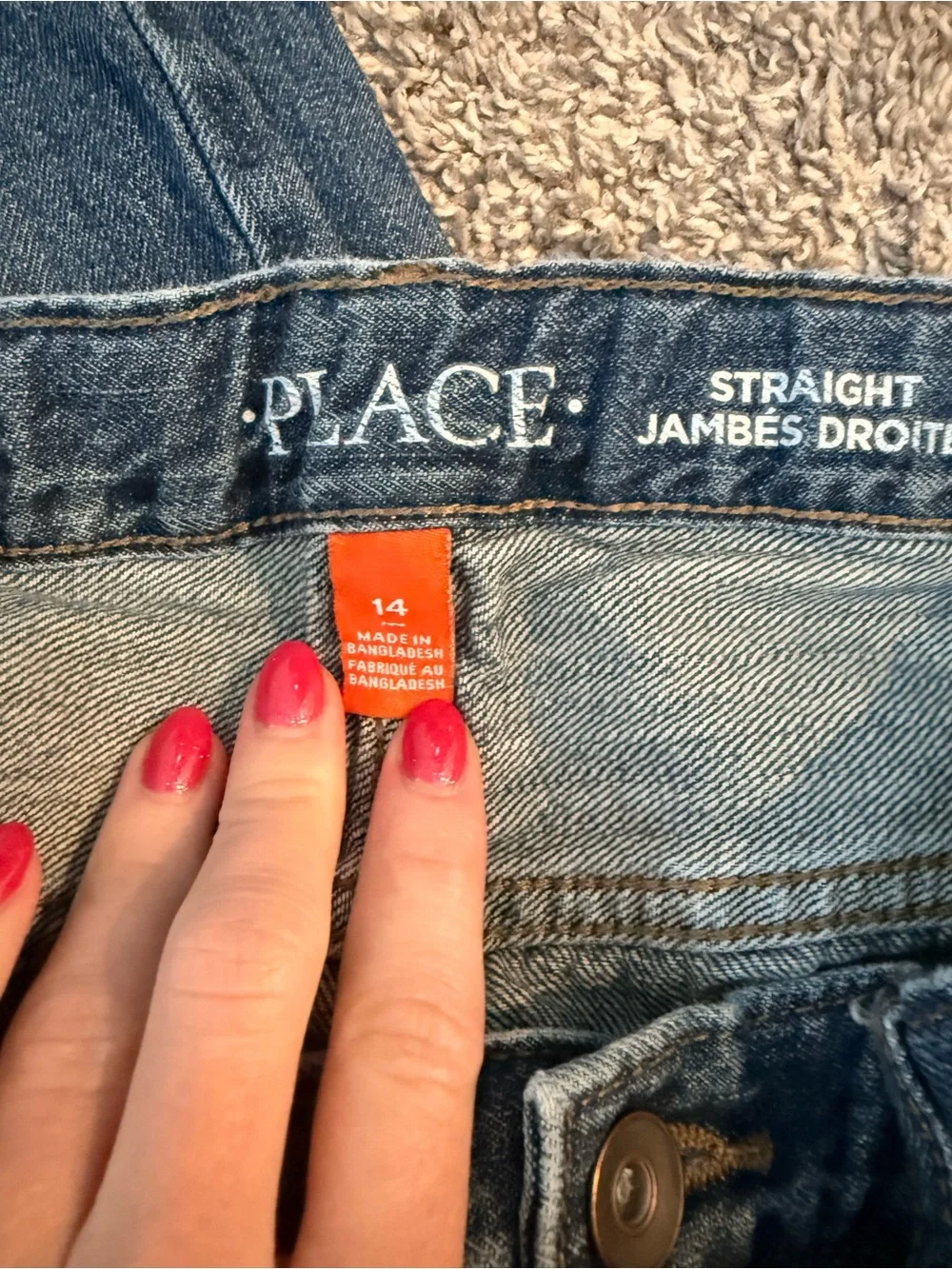 The Children's Place Medium Wash Straight Leg Jeans